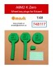 Omask 748117 A6M2 K Zero wheel bay foam plugs (for Eduard) 1/48